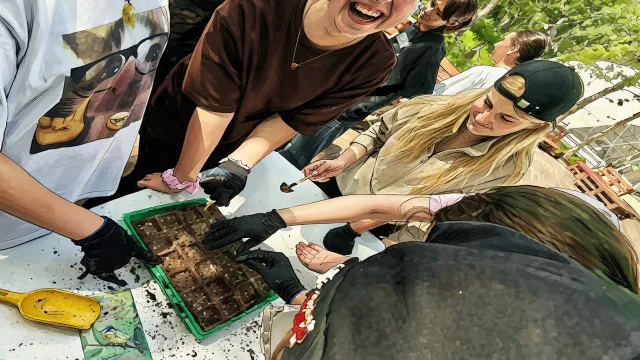 Юные натуралисты Камчатки высеяли лес. Будущее тайги в их руках